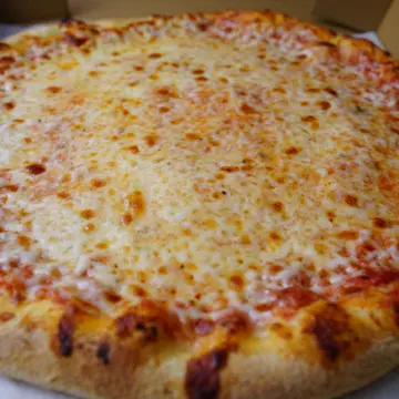 Cheese pizza from The Bus Pizza